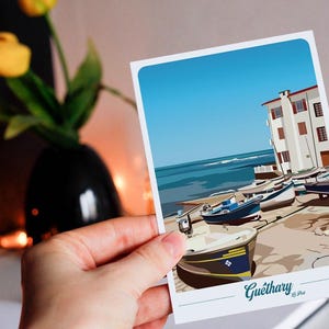 Carte postale de Guethary - port