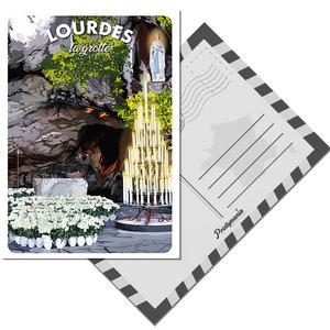 Carte postale de Lourdes - La Grotte