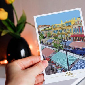 Carte postale de Nice - Cours Saleya