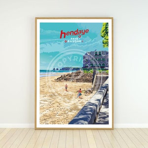 Cartel ciudad de Hendaya