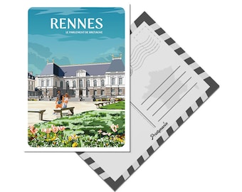 Carte postale de Rennes