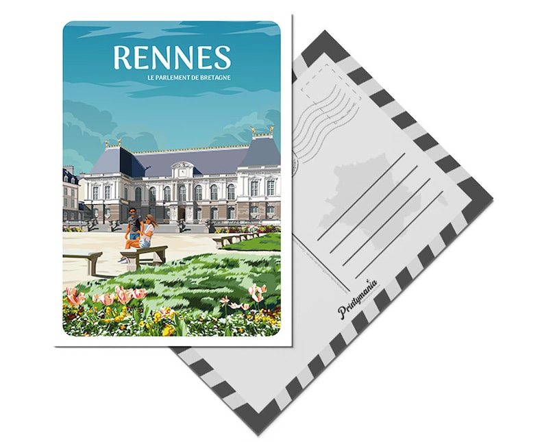 Carte postale de Rennes Bild 1