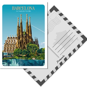 Carte postale de Barcelone Bild 2