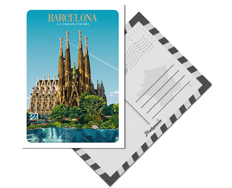 Carte postale de Barcelone Bild 2