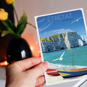 Carte postale de Étretat