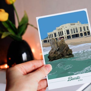 Carte postale de Biarritz - le Casino