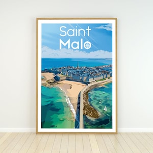 Cartel de la ciudad de Saint Malo.