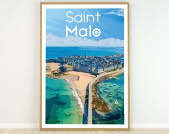 Poster of the city of Saint Malo