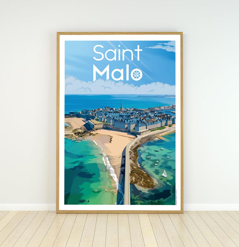 Cartel de la ciudad de Saint Malo. imagen 1