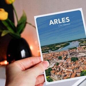 Carte postale de Arles - aérienne