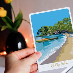 Carte postale du Cap Ferret - plage