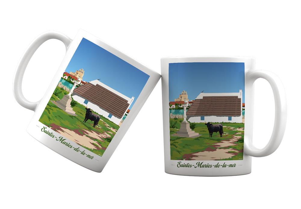 Mug from Saintes-Maries-de-la-mer - bull