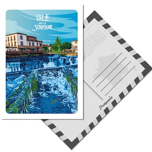 Carte postale de la ville de l'isle sur la Sorgue