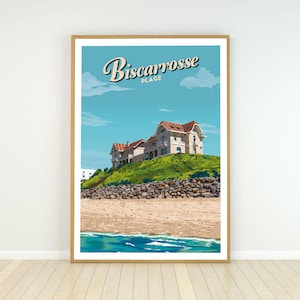 Biscarrosse Beach poster