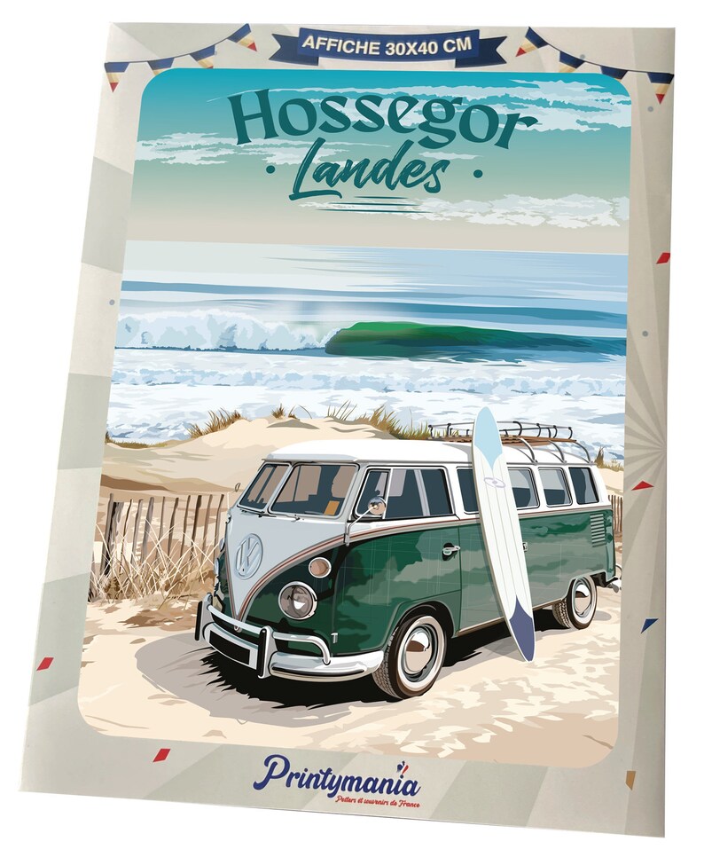 Cartel de la ciudad de Hossegor imagen 2