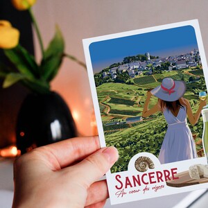 Carte postale de Sancerre - Au coeur des vignes