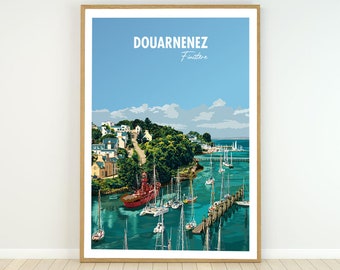 Affiche de la ville de Douarnenez