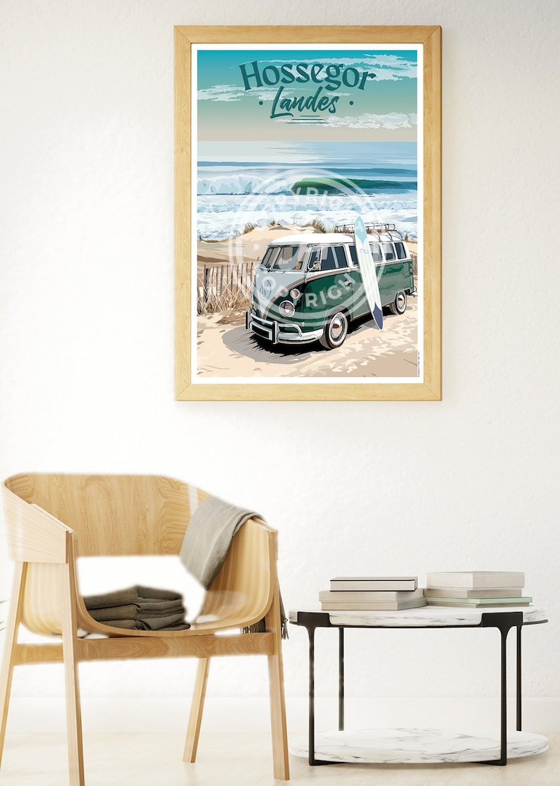 Cartel de la ciudad de Hossegor imagen 1