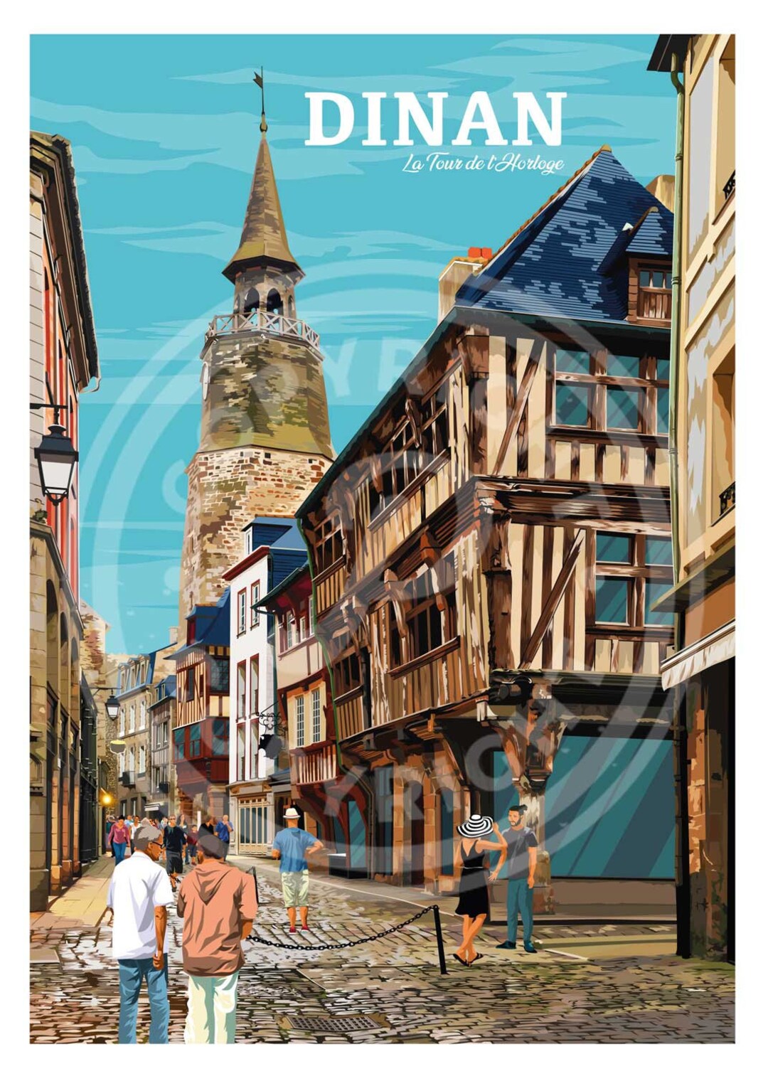 Dinan Poster Etsy
