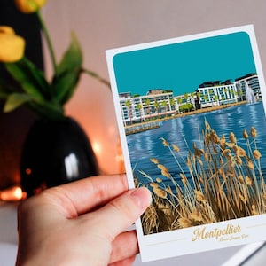 Carte postale de Montpellier - bassin Jacques Coeur