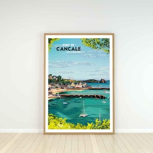 Cartel del puerto de Cancale