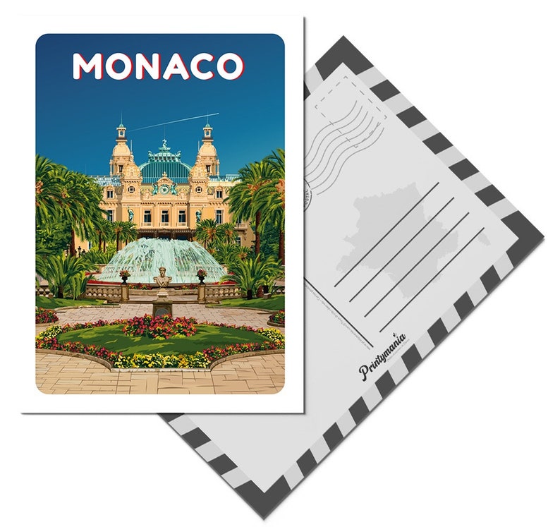 Cartolina della città di Monaco immagine 1