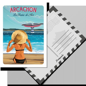 Carte postale de la ville d'Arcachon