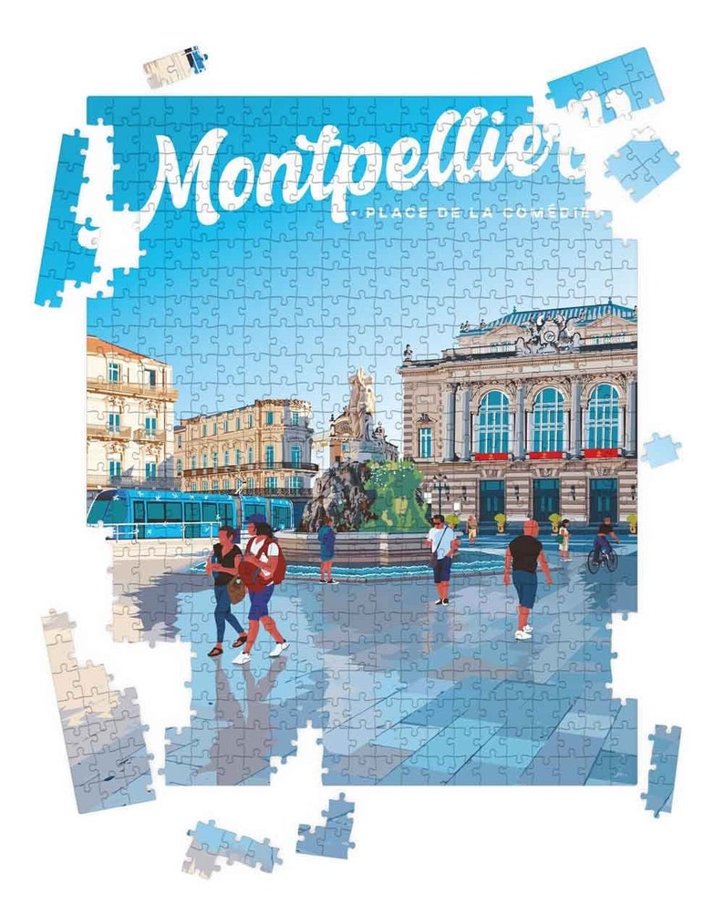 Puzzle de Montpellier Place de la Comédie image 1