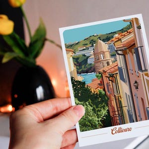 Carte postale de Collioure - clocher