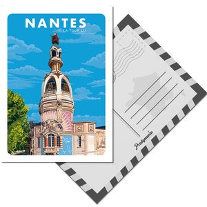 Carte postale de la ville de Nantes