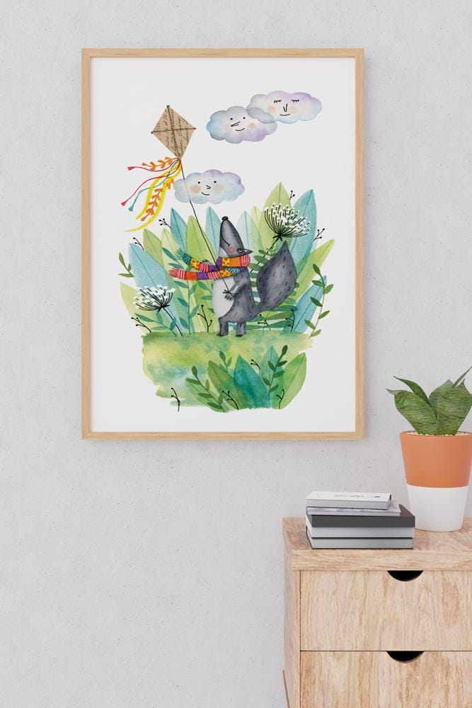 Zephyr Kite Poster - Collaboration With the Illustrator Ipiapia - Etsy