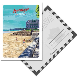 Carte postale de la ville d'Hendaye