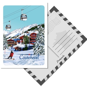 Carte postale de la ville de Courchevel