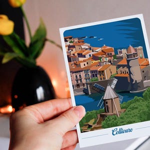 Carte postale de Collioure - moulin