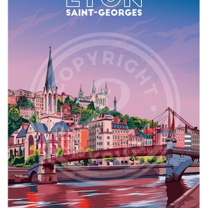 Cartel Lyon - Barrio Saint-George imagen 2