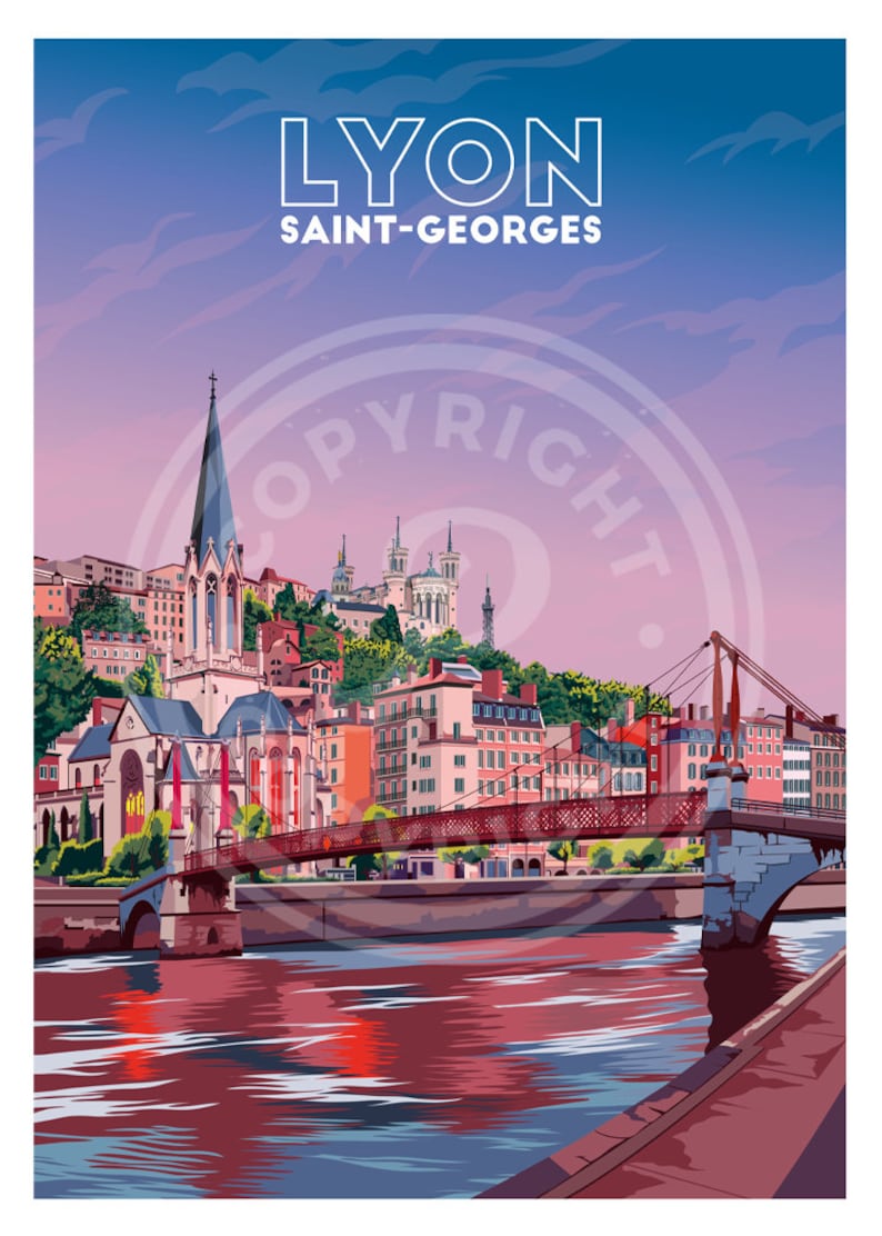 Cartel Lyon - Barrio Saint-George imagen 2