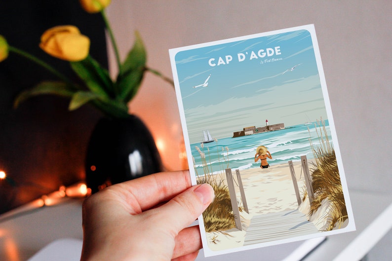 Carte postale du Cap d'Agde image 1