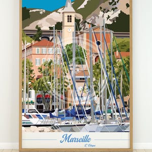 Affiche de Marseille - L'Estaque