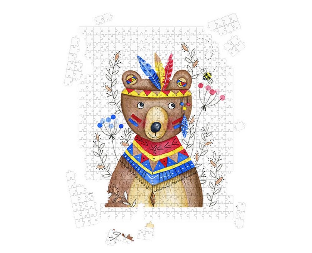 Distracted Bear Puzzle - collaboration with illustrator Ipiapia