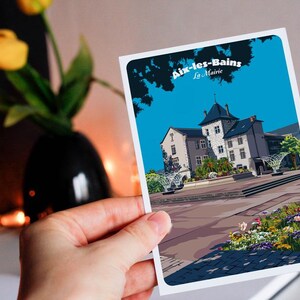 Carte postale d'Aix-les-Bains - la mairie