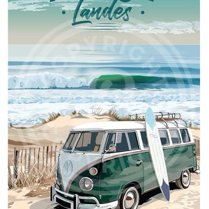Cartel de la ciudad de Hossegor imagen 3