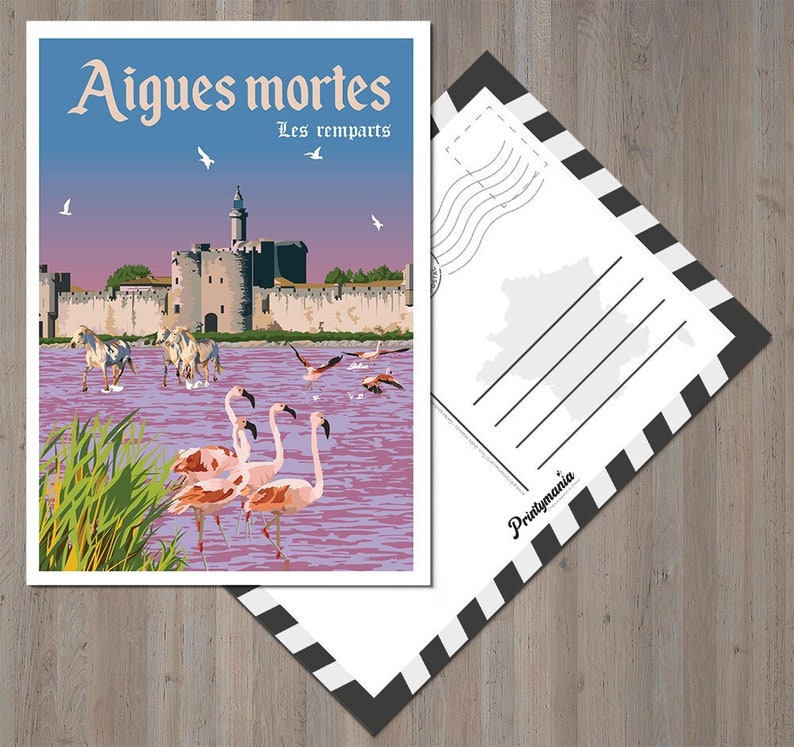Carte postale de la ville de Aigues-Mortes image 1