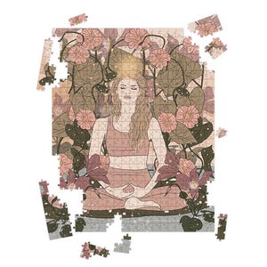 Meditation Puzzle - Collaboration with illustrator Aurélia Mahé