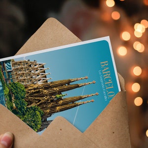 Carte postale de Barcelone