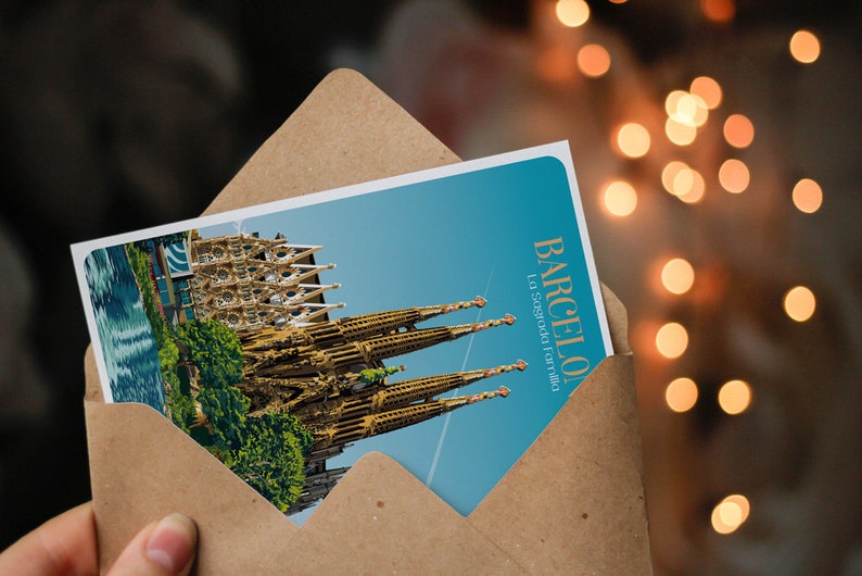 Carte postale de Barcelone Bild 1
