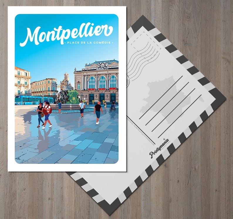 Carte postale de la ville du Montpellier image 1