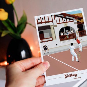 Carte postale de Guethary - fronton