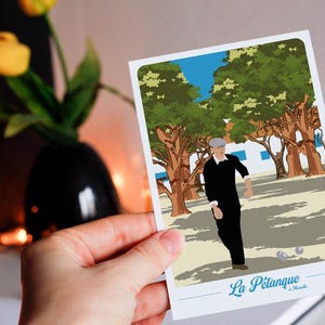Carte postale de la Pétanque