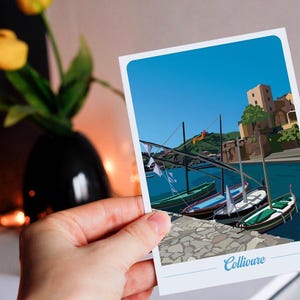 Carte postale de Collioure - barques