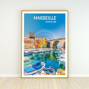Affiche de Marseille - Vallon des Auffes